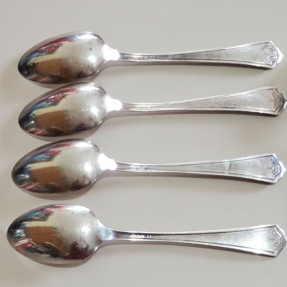 6 Vintage Manor A1 by R & B International Silver Silverplate Teaspoons 1923 - Picture 6 of 11